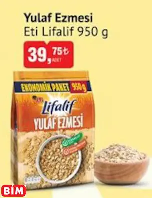 ETİ LİFALİF YULAF EZMESİ